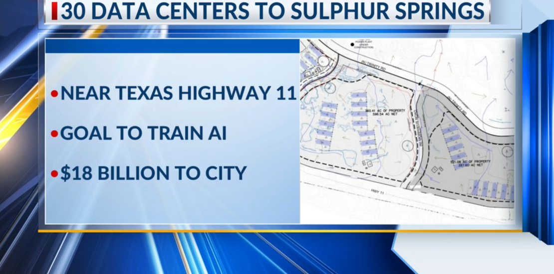 30 AI data centers to be built at Sulphur Springs campus